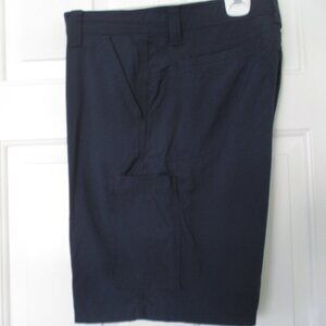 Wrangler Mens Stretchy Navy 7-Pocket Cargo Hiking Short Pant - Size 34W